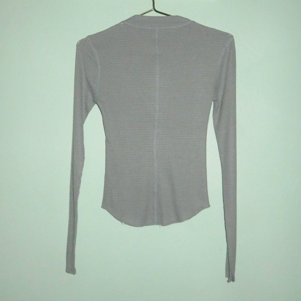 NWOT Free People One of The Girls Gray Thermal - Picture 7 of 9